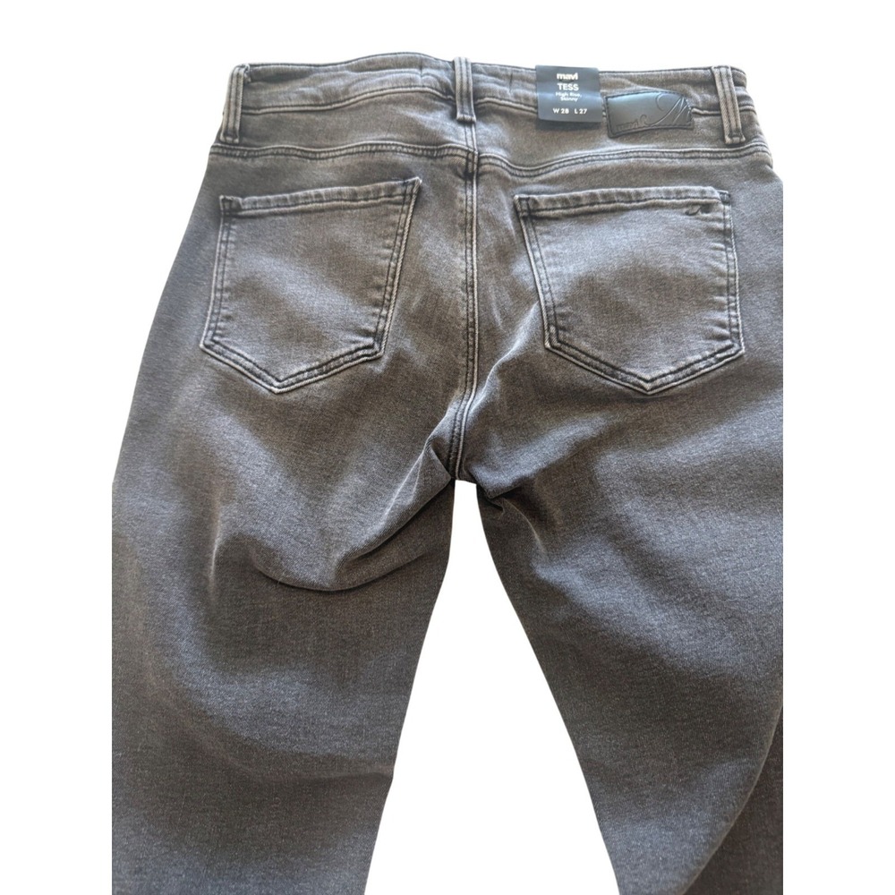 NWT Mavi Tess Gray High Rise Skinny Jeans Women's Distressed Frayed Hem 28/27 - Picture 8 of 14